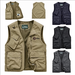 V-Neck Summer New Men's Multi-Pocket Vest